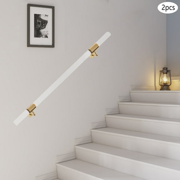 3.3ft Acrylic Handrail for Steps Stair Railing Hand Rail Kit Wall Mounted