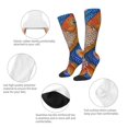 thumbnail image 3 of Fuzoiu Colorful Dot Art Fish Print Adult Stockings,Crew Socks,Unisex Fashion Socks, Casual Sports Socks,Comfortable Crew Socks for Everyday Wear and Sports, 3 of 6