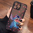 thumbnail image 3 of Case for iPhone Apple 14 13 11 12 MINI Pro XS Max XR X 7 8 SE 2022 2020 6 6S Plus Case Funda Shell Lilo & Stitch Cartoon Anime, 3 of 5