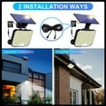 thumbnail image 2 of Solar Lights Outdoor, 220 LED Solar Motion Sensor Flood Lights with Remote, IP67 Waterproof Solar Powered Security Spot Lights with 16.5Ft Cable for Patio, Garage, Porch, Yard, 2 of 3