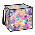 thumbnail image 2 of Collapsible Storage Basket Laundry Hamper Portable Organizer Bin For Home Storage Easter Pattern, 2 of 7