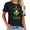 Black, variant on Funny Vegetarian Gift Tequila Is Vegan Avocado Pla Women's Short Sleeve Shirt with Fashionable Graphics