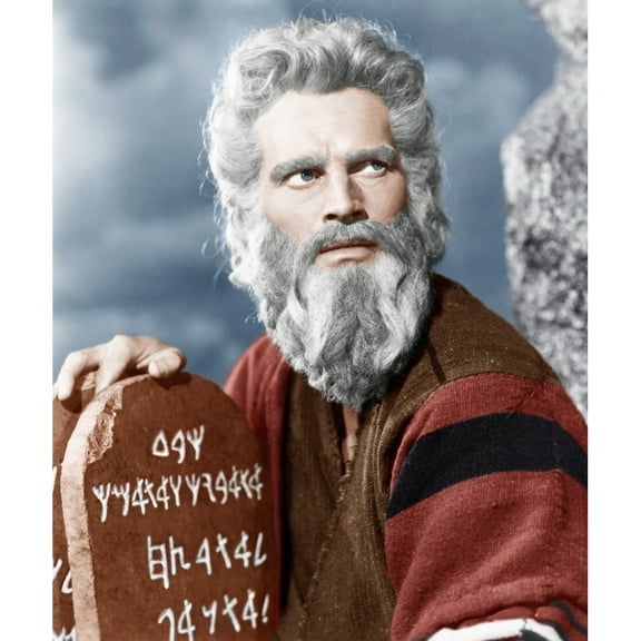 The Ten Commandments Charlton Heston 1956 Photo Print (16 x 20)