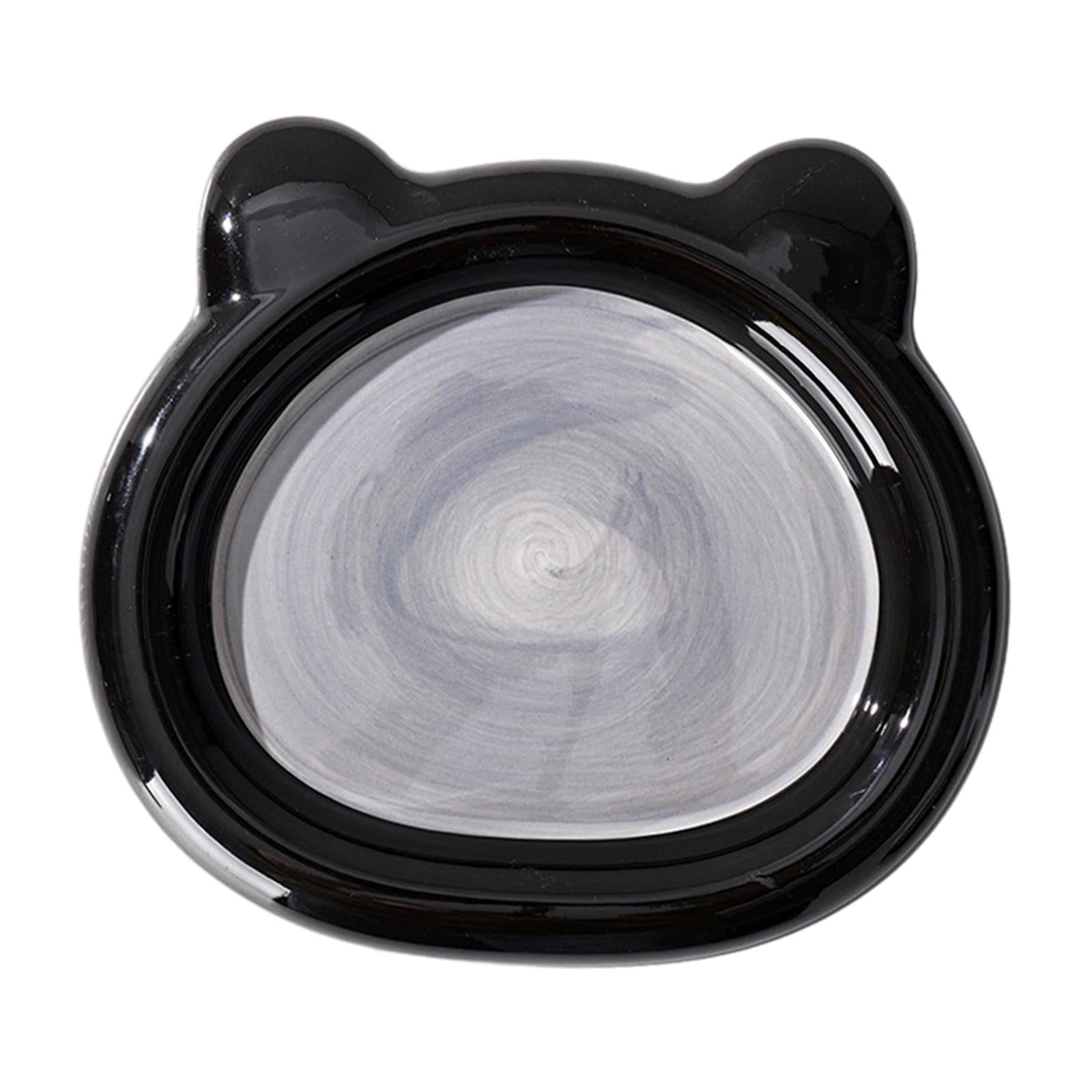 Fzaqwen Ceramic Cat Bowl Cat Bowl Non Slip Friendly Stable Portable Dog Feeding Dish for Bear Large