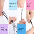 thumbnail image 4 of Nail File and Buffer- 3pcs Double Sided Nail File, Rectangular Nail Buffer, Buffer Block Sponge Polished, Nail Brush, Come with Cuticle Nipper and Pusher, Perfect Manicure Tool Kit for Shiny Nail, 4 of 5