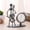 Multicolor B, variant on Iumwxz wall clock Creative Wrought Iron Musical Instrument Villain Clock Wrought Iron Personality Clock horloge murale Multicolor metal hometrends