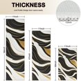 thumbnail image 4 of Black White Gold Marble Pattern Kitchen Rugs Sets Of 3,Kitchen Runner Rugs Non Skid Washable,Decorative Kitchen Floor Mats for Kitchen,Sink,Laundry,17"x30"+ 17"x47" + 17"x59", 4 of 6