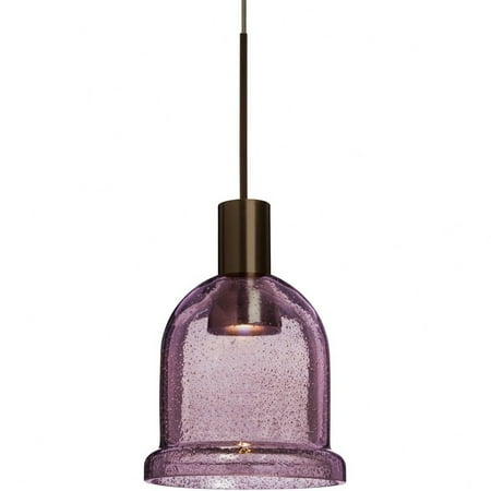 

Besa Lighting - Kiba - 4.5 Inch 3W 1 LED Cord Pendant Bronze Plum Bubble Bronze
