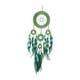 thumbnail image 1 of Adorno Colgante de Pared de Macramé con Borla de Plumas, 20x75cm, Decoración Decorativa Hecha a Mano para El Hogar, para Cafetería Y Estudio, Versátil Circulo verde, 1 of 9