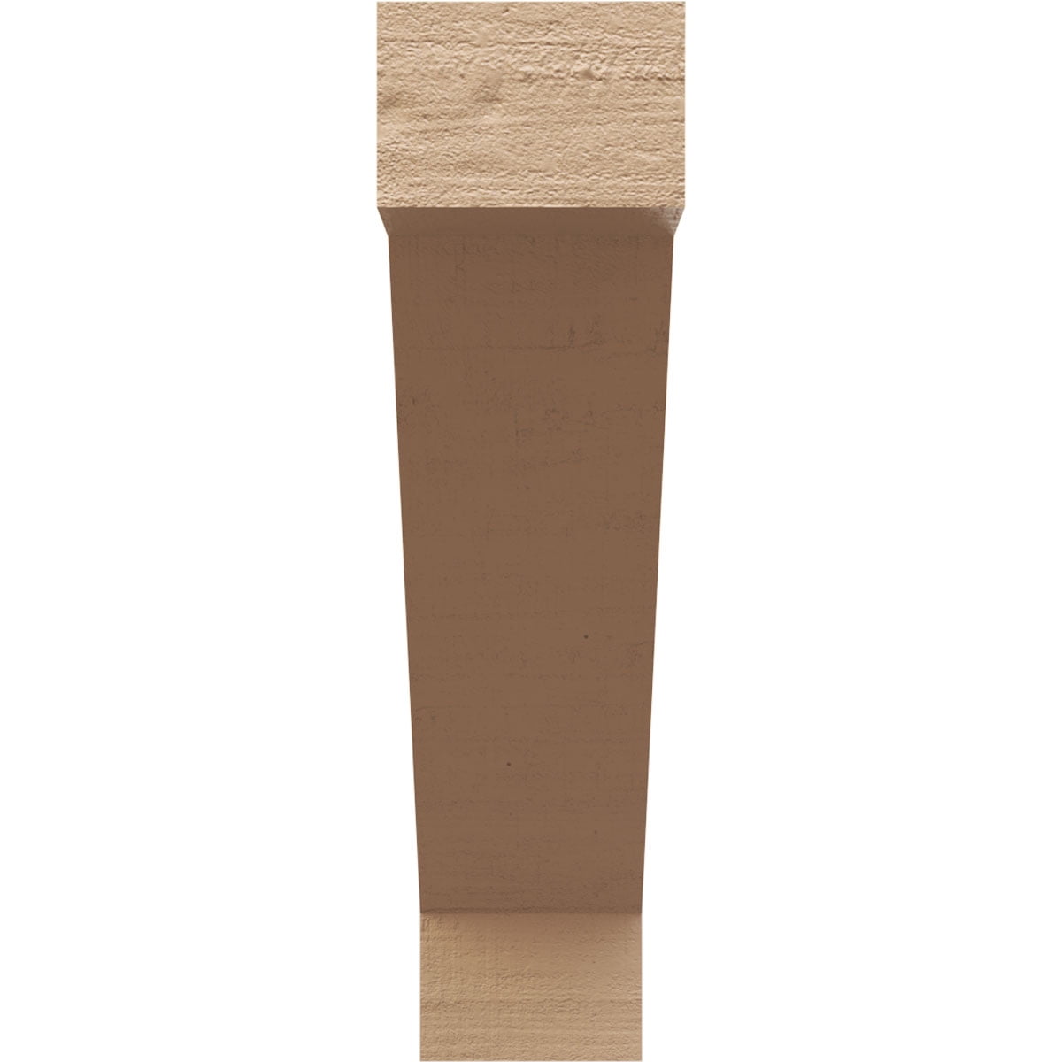 5"W x 20"D x 20"H Thin Burlington Rough Cedar Woodgrain TimberThane Corbel, Primed Tan