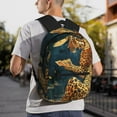 thumbnail image 3 of Gukieu Leopard Reading Tarot Cards Print Backpack, Waterproof Backpack with Adjustable Shoulder Straps, Suitable for Campus, Business, Travel, Unisex, 3 of 6