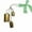 B, variant on Fwttom 3 Pcs Christmas Bells Christmas Tree Decorations, Brass Cow Shabby Style Bells Christmas Decor, Holiday Hanging Giant Cow Christmas Bells for Party Decoration