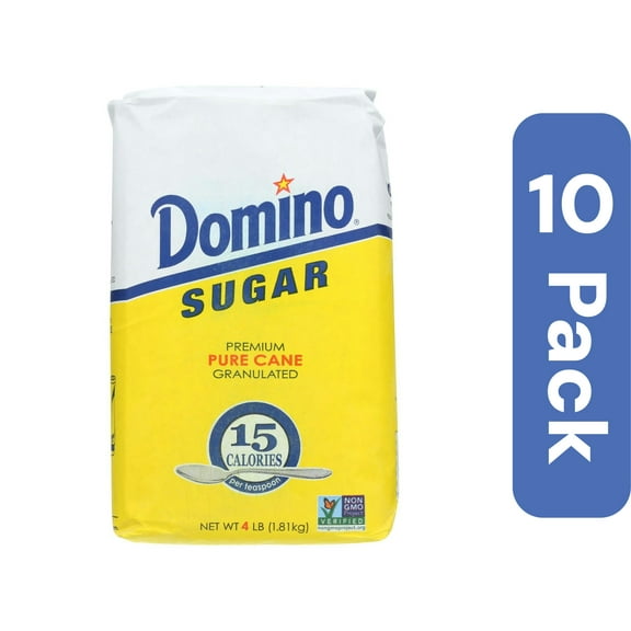 Domino Sugar Granulated 4 lb (Pack Of 10)