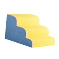thumbnail image 4 of Pasos de rampas para perros Spones de alta densidad Bed alta escalera resistente a la pendiente de perros Pendientes antideslizanes Pendientes suaves Amarillo azul, 4 of 9