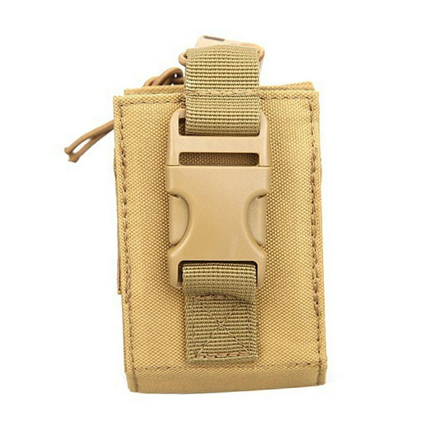 1 funda para radio multiusos, ligera, de nailon, para camping. Caqui