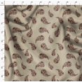 thumbnail image 4 of Soimoi Cotton Cambric Brown Fabric By the Yard - 42 Inch Wide - Paisley Pattern Fabric - Botanical and Elegant Designs for Various Uses Printed Fabric, 4 of 6
