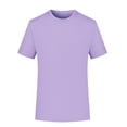thumbnail image 1 of pstuiky camisetas para hombre, Blusa deportiva informal de color liso con cuello redondo y manga corta elástica para hombre camisas casuales para hombre l, 1 of 6