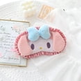 thumbnail image 4 of Sanrio-mascarilla de Ojos de felpa para dormir, My Melody Cinnamoroll Kuromi Pochacco K Kawaii, banda para el pelo, máscara opaca de viaje, regalo para niña, 4 of 4
