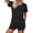 Black, variant on Womens Shorts 2 Piece Sets Summer Short Sleeve Drawstring High Waisted Shorts Matching Crop Athletic Relaxed Fit Tops Sports Clothes XL