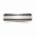 thumbnail image 4 of Titanium Sterling Silver Inlay 6mm Brush/Antique Band Size 6, 4 of 4