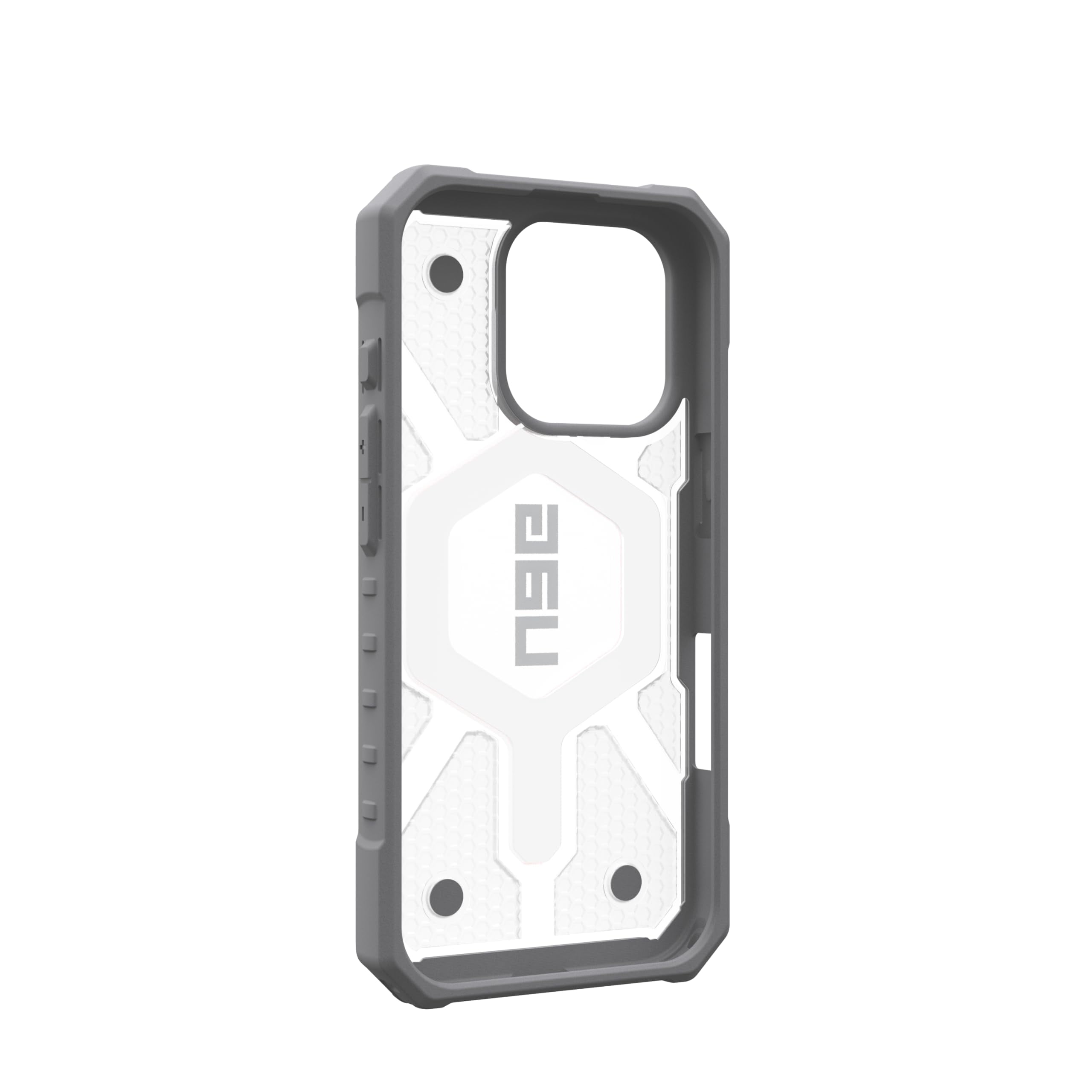 UAG iPhone 16 Pro Case 6.3" Pathfinder Clear Active Lava Compatible with MagSafe Charging Rugged Shockproof MIL-Grade Protective Cover + Lanyard Active Lava Bundle Set