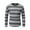 Gray, variant on qelini Striped Sweater Shirt for Men Crewneck Pullover Sweaters Striped Long Sleeve Tops Dressy Slim Fit Fall Blouses