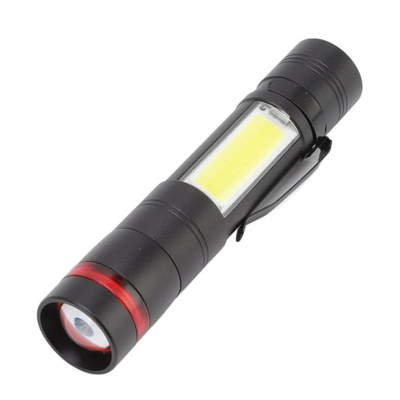 Linterna LED multifunción con zoom telescópico, recargable, impermeable, mini linterna para iluminación exterior