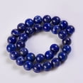thumbnail image 3 of Natural Lazuli Beads Strands Round 12~13mm Hole: 1mm about 32pcs/strand 15.1 inch, 3 of 6