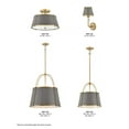 thumbnail image 4 of 4894LDB Hinkley Lighting Clarke - 12W 1 LED Large Pendant-16.25 Inches Tall and 16.25 Inches Wide-Lacquered Dark Brass Finish, 4 of 8