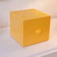 thumbnail image 3 of Desktop Storage Box, Plastic Square Desk Organizer  For Home White,,Yellow,Green,Purple,Blue, 3 of 8