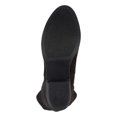 thumbnail image 4 of JOURNEE COLLECTION Womens Black Zipper Accent Sana Almond Toe Block Heel Dress Boots 7.5, 4 of 4