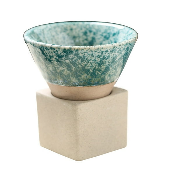 Toystoory Cerámica gruesa para té, única para fondo de café y taza retro japonesa, aislamiento de cerámica gruesa para café Teteras A 8.*4.5*8.8CM