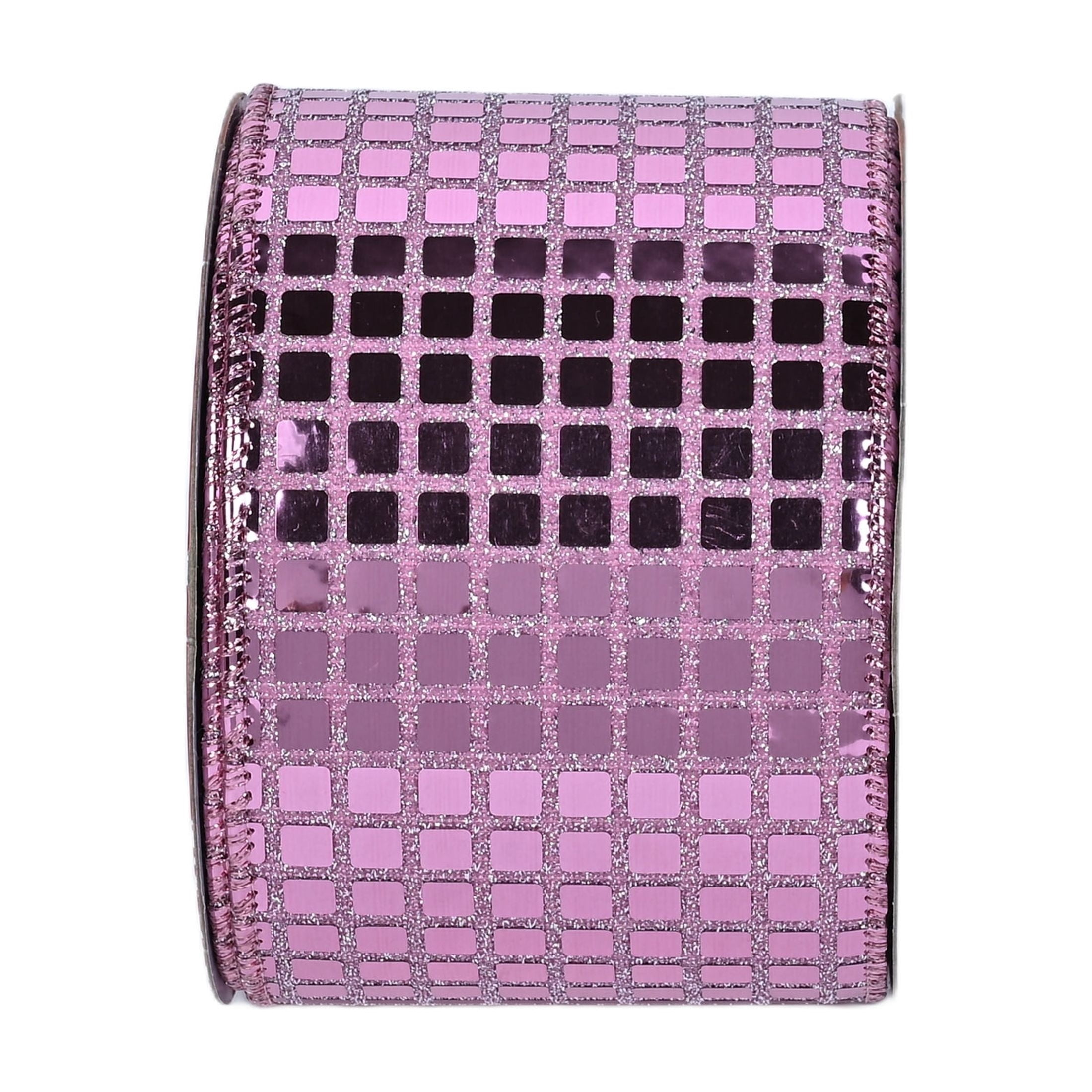 Pink Sequin Christmas Ribbon, 3.5" x 30', by Holiday Time