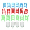 thumbnail image 2 of Tumbling Drinking Game, Easy To Play Stacking Chairs Game 4 Glass Cups  For Party, 2 of 8