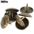 thumbnail image 2 of Accesorios de decoración de sofá, 100 piezas de clavos de bronce de 16 x 13 mm, características de vanguardia, 2 of 14