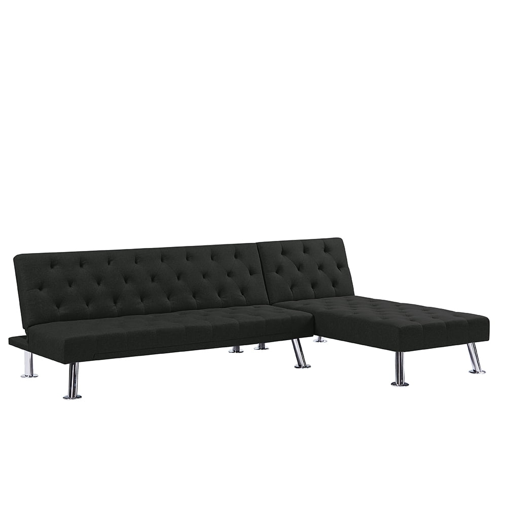 Lowestbest Sofa Bed and Sleepers Couch, Sectional Recliner Couch Sofabed for Living Room, Black Lowestbest Sofa Bed and Sleepers Couch, Sectional Recliner Couch Sofabed for Living Room, Black