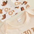 thumbnail image 6 of CAUYDY Preemie Clothes Fall Newborn Boys Outfits Romper + Pants + Hat 3 Pieces Layette Set Gift for Baby 0 3 6 9 12 18 Months (Sizes 6-12 Months,Beige), 6 of 9