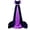 Purple, variant on Women Vintage Gothic Long Train Ball Gown 4 Piece Set, Patchwork Square Collar Long Sleeve Medieval Princess Dress, Halloween Tea Party Cosplay Costume with Gloves and Belt,Hot Pink,L