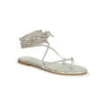 thumbnail image 1 of Liliana Tie Up Diamante Rope Flat Sandal 20136, 1 of 4
