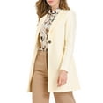 thumbnail image 5 of Allegra K Women's Half Lapel Long Sleeves One Button Winter Mid-Length Overcoat, 5 of 7