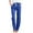 Blue, variant on Babysbule Pants for Women Ladies Casual Straight Leg Pants Solid Elastic Waist Loose Long Pants With Pocket