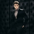 thumbnail image 3 of LOLIPPYY Men's Adjustable Pre-Tied Satin Bow Tie for Formal Tuxedo, Black, Perfect for Weddings and Events, 3 of 6