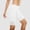 White, variant on Underwear for Women High Waisted Full Coverage Boy Shorts Lace Trim Breathable Soft Stretch Tummy Control Comfy Underwears White XXL