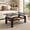 Gray, variant on Morufur Rectangle Glass Coffee Table for Living Room, Brown Glass Coffee Table with Storage Shelf and Black Metal Legs for Apartment (Brown, Black)