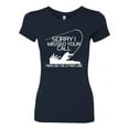 thumbnail image 2 of Missed Your Call Fishing Line Joke Fishing Womens Slim Fit Junior Tee, Navy, Small, 2 of 3