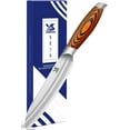 thumbnail image 1 of MSY BIGSUNNY Utility Knife 5 Inch Kitchen Utility Knife Premium Stainless Steel Sharp Blade Multipurpose Use with Ergonomic Pakkawood Handle, 1 of 8