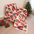 thumbnail image 4 of Gogreen Cobija Individual de Lana Sherpa Navideña para Sofá Cama para Adultos, Cobija Suave y Cálida para el Invierno, Cobija Gruesa y Peluda (Individual, 60" x 80"), 4 of 7