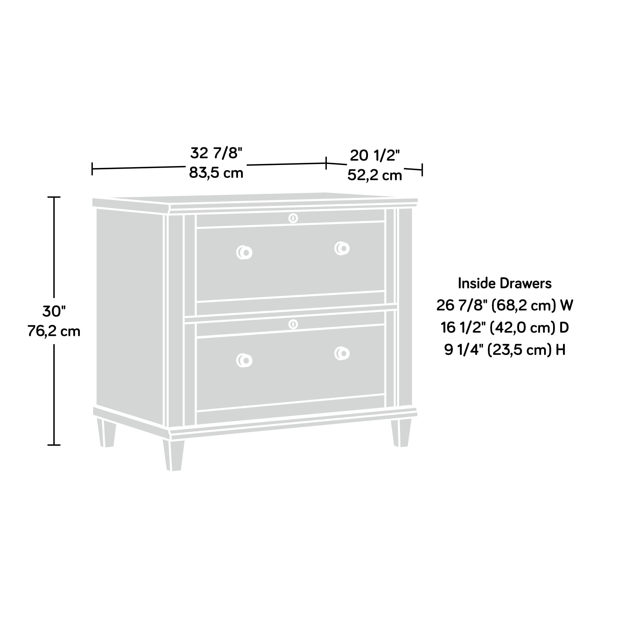Sauder Hammond Lateral File Emery Oak Finish Walmart