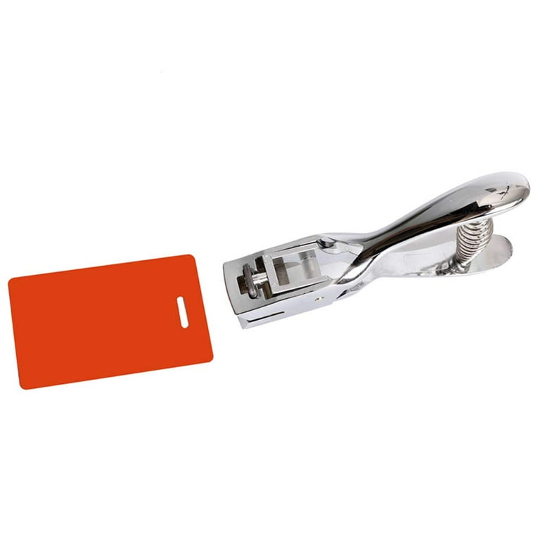 MROCO Hole Punch Slot Punch Badge Hole Punch for ID Cards Hand Held No  Burrs Holes One Slot Hole Puncher for ID Badges Hole Punch for Badge Metal  Hole Punch for ID