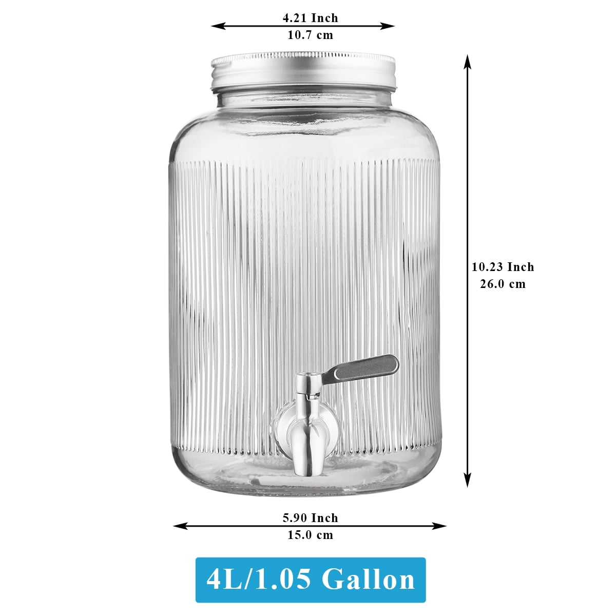 Dash of That Glass Beverage Dispenser - Clear, 1 gal - Ralphs